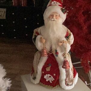 Vintage Santa Tree Topper 19”